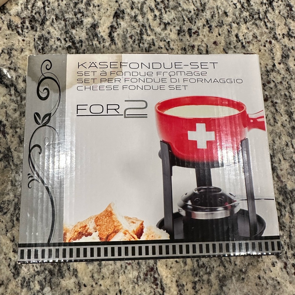 Fondue set from Switzerland